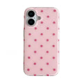 Iphone 16 Pink Dotted Cover/Case